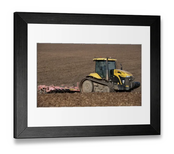 Framed Print : Caterpillar Challenger tracked tractor, cultivating seedbed, Scotland, september Framed Print : Caterpillar Challenger tracked tractor, cultivating seedbed, Scotland, september