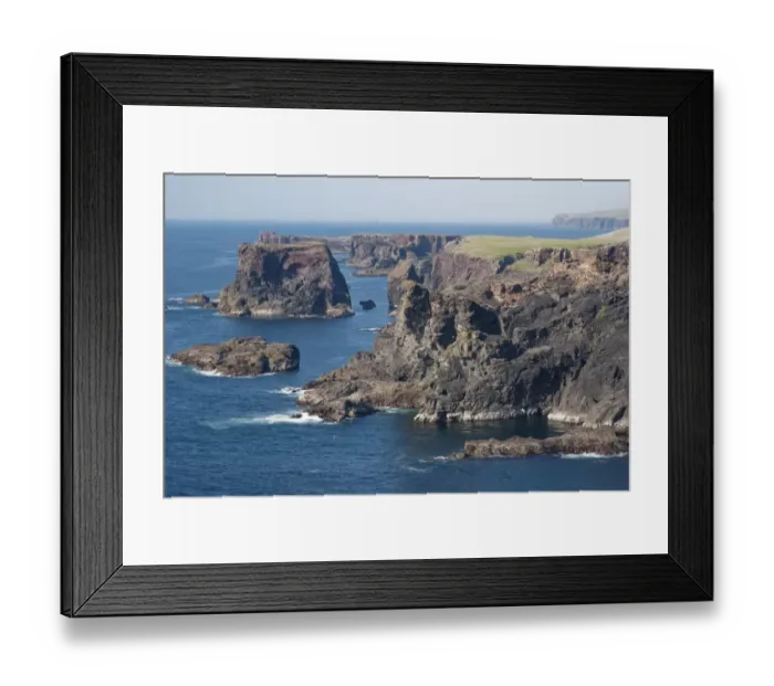 Framed Print : View of coastline and sea cliffs, Eshaness, Mainland, Shetland Islands, Scotland, May Framed Print : View of coastline and sea cliffs, Eshaness, Mainland, Shetland Islands, Scotland, May