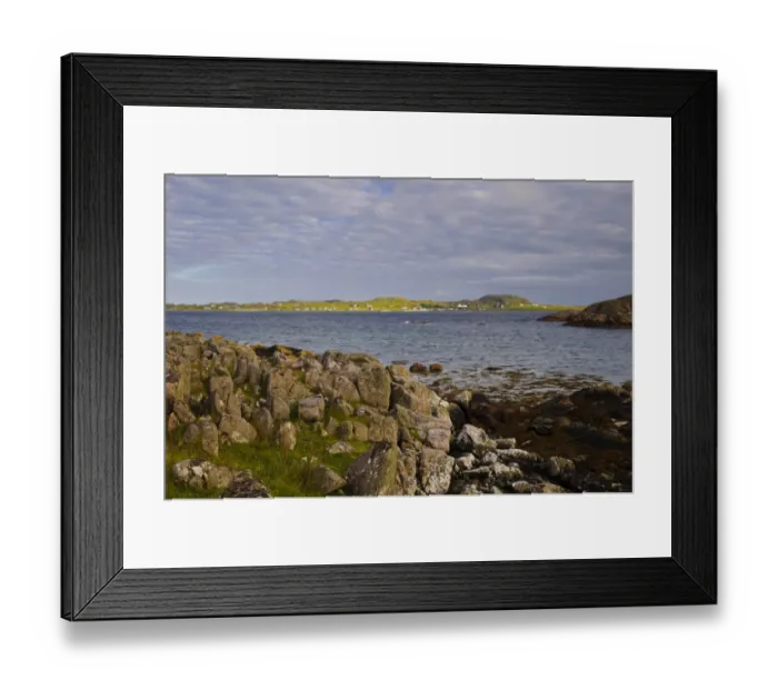 Framed Print : View of coastline, looking towards Iona, Fidden, Isle of Mull, Inner Hebrides, Scotland, August Framed Print : View of coastline, looking towards Iona, Fidden, Isle of Mull, Inner Hebrides, Scotland, August