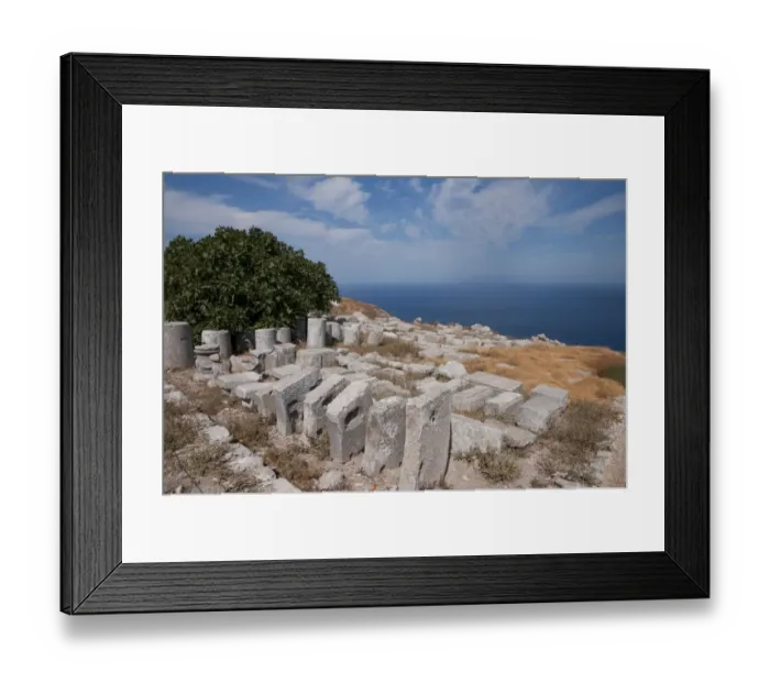 Framed Print : Ancient city ruins, Ancient Thera, Mesavouno, Santorini, Cyclades, Aegean Sea, Greece, September Framed Print : Ancient city ruins, Ancient Thera, Mesavouno, Santorini, Cyclades, Aegean Sea, Greece, September