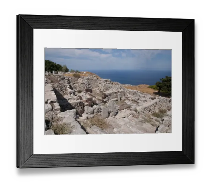 Framed Print : Ancient city ruins, Ancient Thera, Mesavouno, Santorini, Cyclades, Aegean Sea, Greece, September Framed Print : Ancient city ruins, Ancient Thera, Mesavouno, Santorini, Cyclades, Aegean Sea, Greece, September