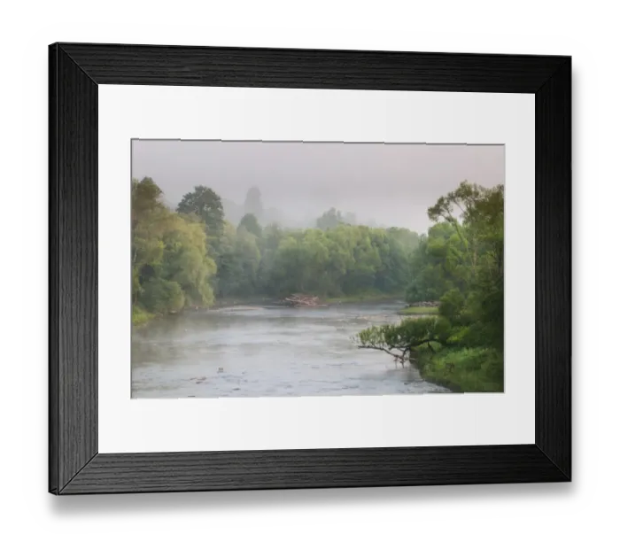 Framed Print : View of river and forest at sunrise, River San, Bieszczady N. P. Bieszczady Mountains, Outer Eastern Carpathians Framed Print : View of river and forest at sunrise, River San, Bieszczady N. P. Bieszczady Mountains, Outer Eastern Carpathians
