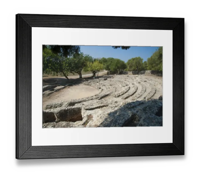 Framed Print : Ruins of Roman city amphitheatre, Pollentia, Alcudia, Majorca, Balearic Islands, Spain, September Framed Print : Ruins of Roman city amphitheatre, Pollentia, Alcudia, Majorca, Balearic Islands, Spain, September