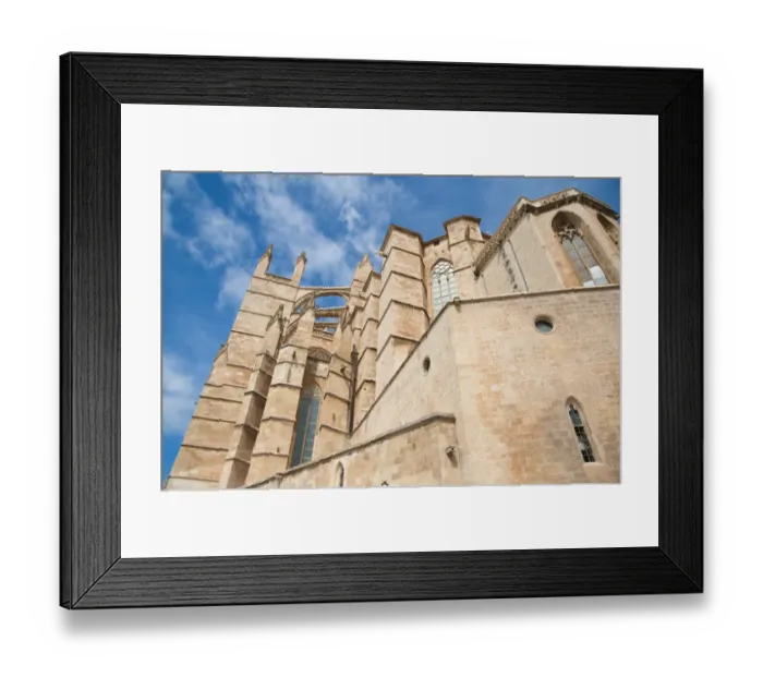 Framed Print : Gothic Roman Catholic cathedral, Cathedral of Santa Maria of Palma, Palma, Majorca, Balearic Islands, Spain, September Framed Print : Gothic Roman Catholic cathedral, Cathedral of Santa Maria of Palma, Palma, Majorca, Balearic Islands, Spain, September