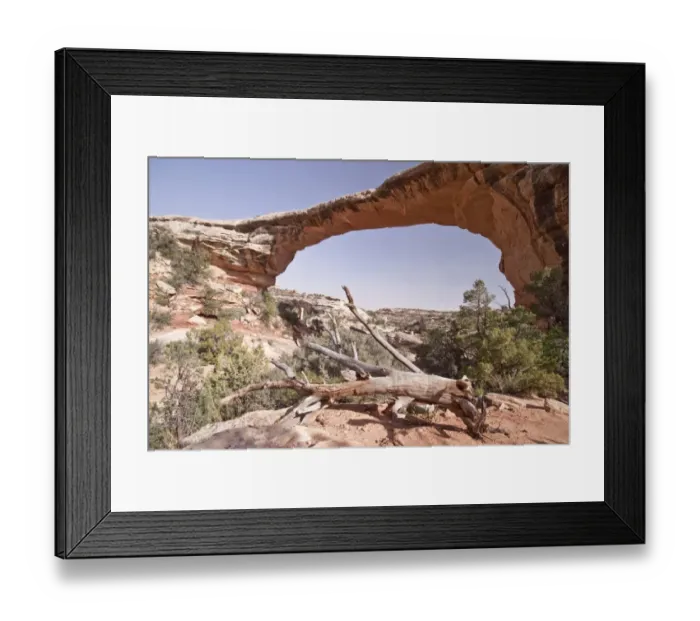 Framed Print : Owachomo Bridge at Natural Bridges National Monument, which is in southeast Utah, America