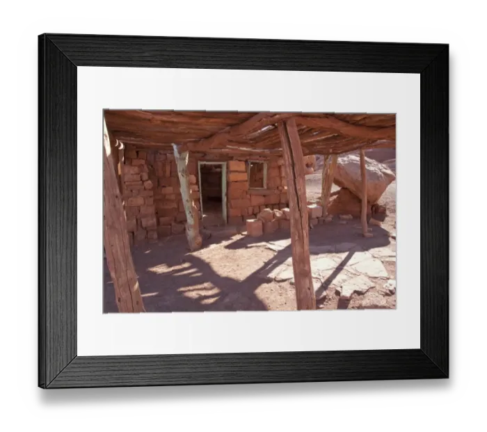 Framed Print : This rock house is just north of the Navajo Bridge on US 89A. North of Flagstaff & Cameron, Arizona