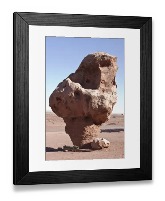 Framed Print : These mushroom rocks near vermilion cliffs Arizona are interesting as the earth under them erodes they Framed Print : These mushroom rocks near vermilion cliffs Arizona are interesting as the earth under them erodes they