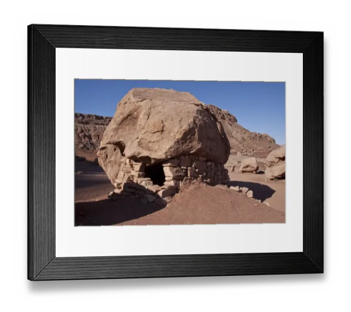 Framed Print : This rock house is just north of the Navajo Bridge on US 89A. North of Flagstaff & Cameron, Arizona Framed Print : This rock house is just north of the Navajo Bridge on US 89A. North of Flagstaff & Cameron, Arizona