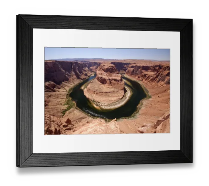Framed Print : Horseshoe bend overlook, the Colorado River in Glen Canyon is making a 270 curve in an entrenched meander Framed Print : Horseshoe bend overlook, the Colorado River in Glen Canyon is making a 270 curve in an entrenched meander