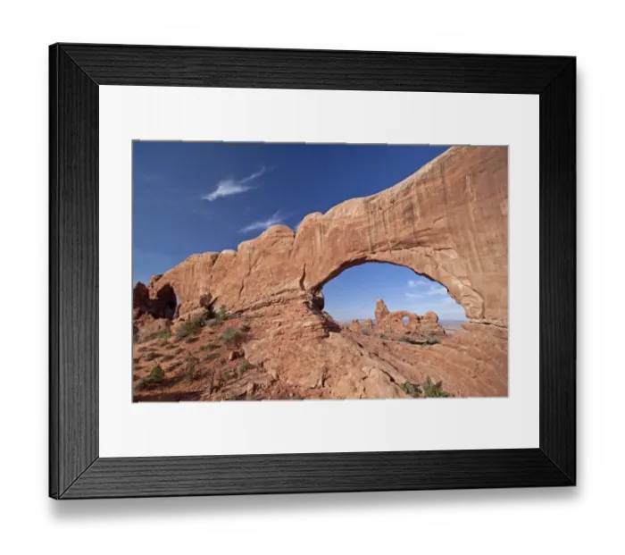 Framed Print : Looking through North Window at Turret Arch, South Window can just be seen on the left Framed Print : Looking through North Window at Turret Arch, South Window can just be seen on the left