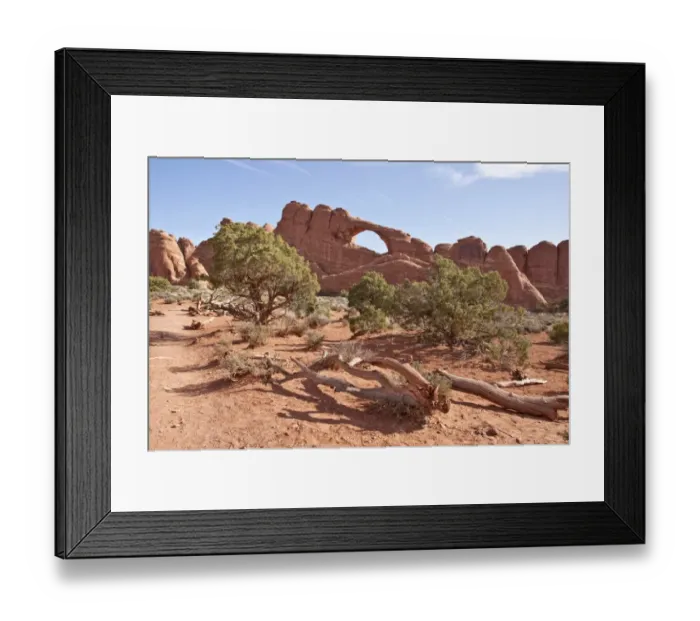 Framed Print : Looking at Skyline Arch in Arches National Park, Utah. This arch is made from Entrada Sandstone which over time is Framed Print : Looking at Skyline Arch in Arches National Park, Utah. This arch is made from Entrada Sandstone which over time is