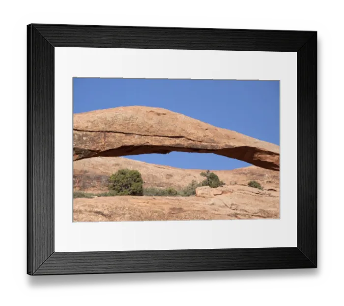 Framed Print : Close-up of the middle section of Landscape Arch in Arches National Park, Utah Framed Print : Close-up of the middle section of Landscape Arch in Arches National Park, Utah