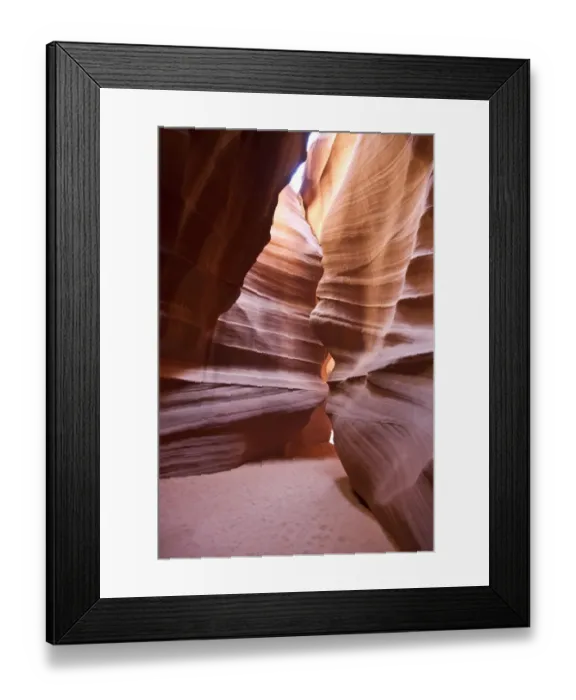 Framed Print : Upper Antelope Canyon was formed by erosion of Navajo Sandstone, primarily due to flash flooding where during monsoon Framed Print : Upper Antelope Canyon was formed by erosion of Navajo Sandstone, primarily due to flash flooding where during monsoon