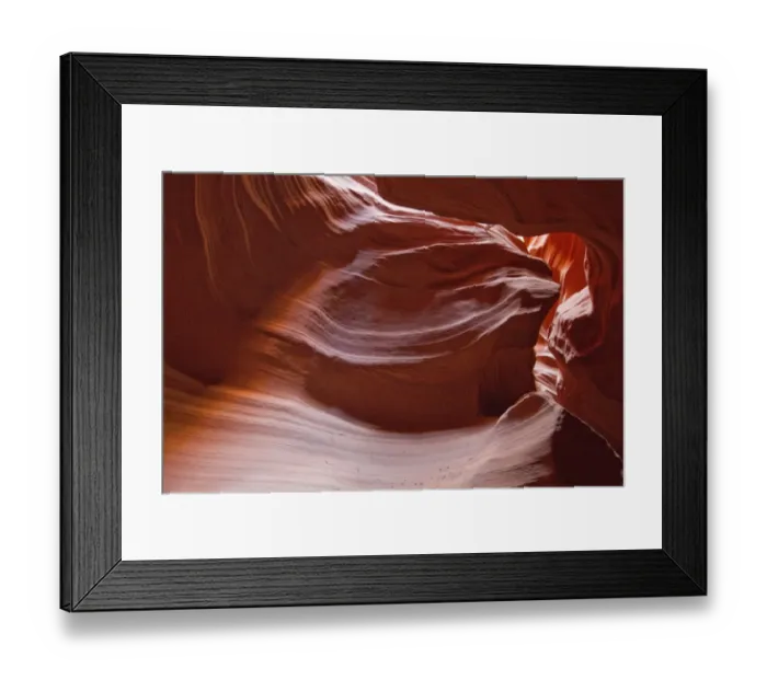 Framed Print : Upper Antelope Canyon was formed by erosion of Navajo Sandstone, primarily due to flash flooding where during monsoon Framed Print : Upper Antelope Canyon was formed by erosion of Navajo Sandstone, primarily due to flash flooding where during monsoon