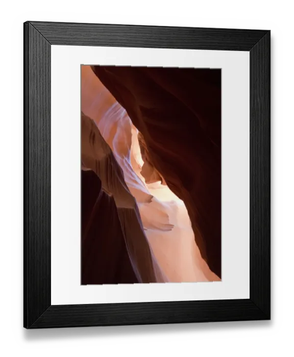 Framed Print : Upper Antelope Canyon was formed by erosion of Navajo Sandstone, primarily due to flash flooding where during monsoon Framed Print : Upper Antelope Canyon was formed by erosion of Navajo Sandstone, primarily due to flash flooding where during monsoon