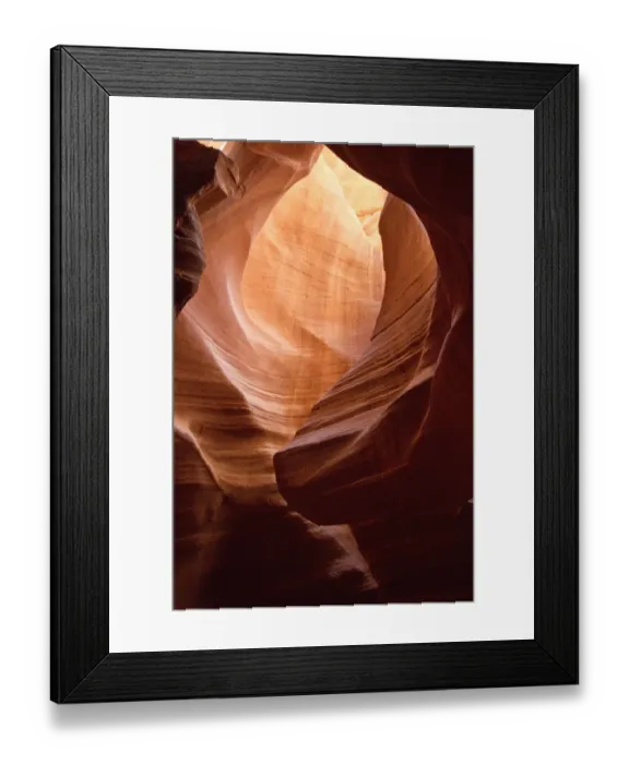 Framed Print : Upper Antelope Canyon was formed by erosion of Navajo Sandstone, primarily due to flash flooding where during monsoon Framed Print : Upper Antelope Canyon was formed by erosion of Navajo Sandstone, primarily due to flash flooding where during monsoon