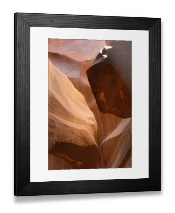 Framed Print : Upper Antelope Canyon was formed by erosion of Navajo Sandstone, primarily due to flash flooding where during monsoon Framed Print : Upper Antelope Canyon was formed by erosion of Navajo Sandstone, primarily due to flash flooding where during monsoon