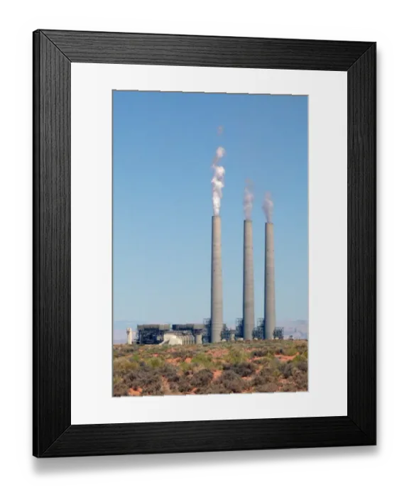Framed Print : Navajo coal power plant at Antelope canyon Arizona, America Framed Print : Navajo coal power plant at Antelope canyon Arizona, America