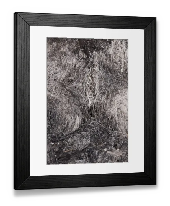 Framed Print : Close up of burnt straw after a farm barn fire Framed Print : Close up of burnt straw after a farm barn fire