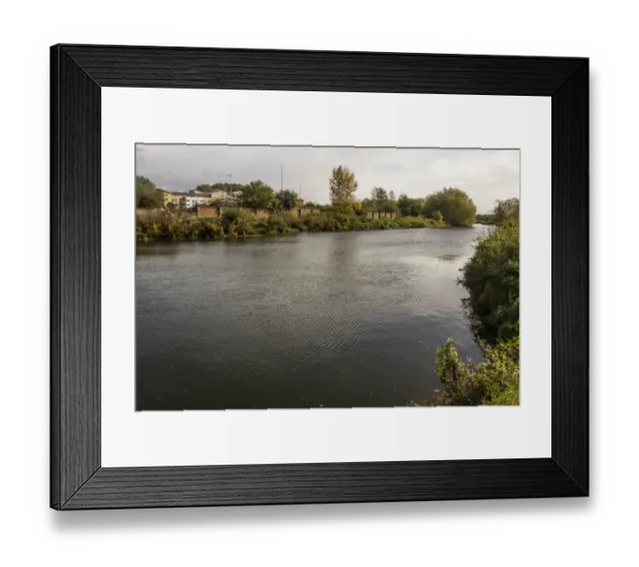 Framed Print : The River Chelmer just below the sluice gates at Moulsham Mill Chelmsford Essex