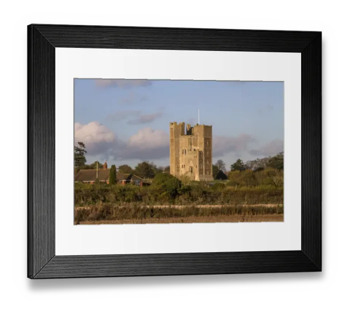 Framed Print : Orford Castle is the village of Orford, Suffolk, England, located 12 miles northeast of Ipswich