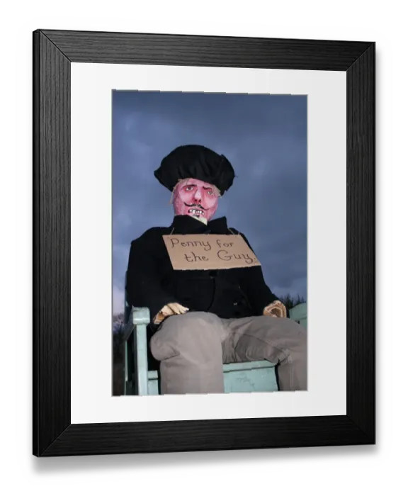 Framed Print : Guy on garden bonfire, Guy Fawkes Night, Bacton, Suffolk, England, November Framed Print : Guy on garden bonfire, Guy Fawkes Night, Bacton, Suffolk, England, November