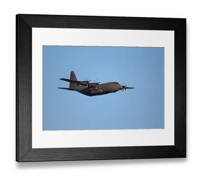 Framed Print : Royal Air Force Lockheed Hercules military transport aircraft, in flight, Norfolk, England, january Framed Print : Royal Air Force Lockheed Hercules military transport aircraft, in flight, Norfolk, England, january