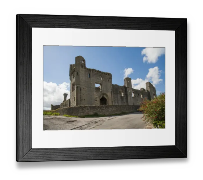 Framed Print : View of castle ruins, Middleham Castle, Wensleydale, North Yorkshire, England, August