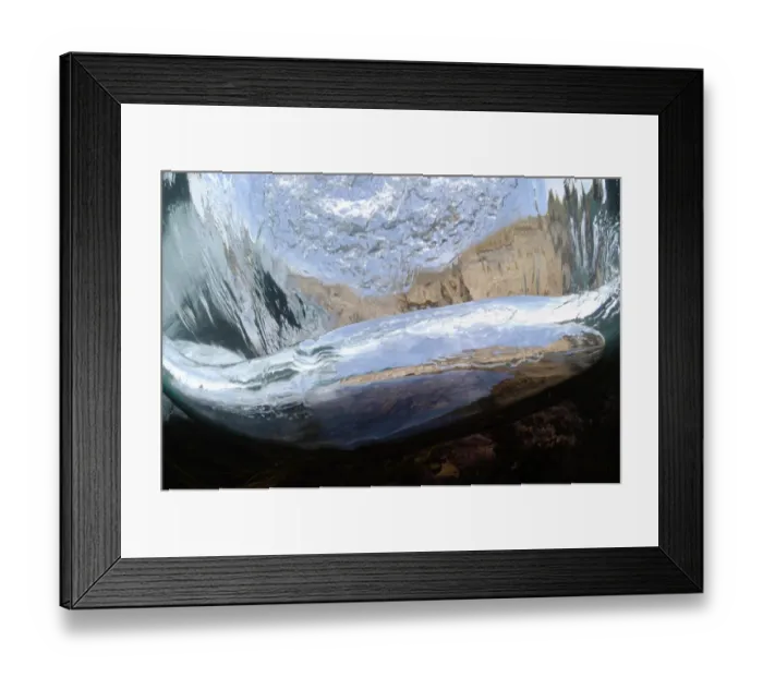Framed Print : Underwater view of wave breaking on exposed rocky shore, Dancing Ledge, Dorset, England, September Framed Print : Underwater view of wave breaking on exposed rocky shore, Dancing Ledge, Dorset, England, September