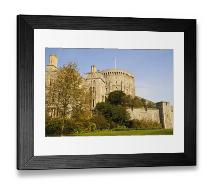 Framed Print : View of medieval keep on top of motte, Round Tower, Windsor Castle, Windsor, Berkshire, England, October Framed Print : View of medieval keep on top of motte, Round Tower, Windsor Castle, Windsor, Berkshire, England, October