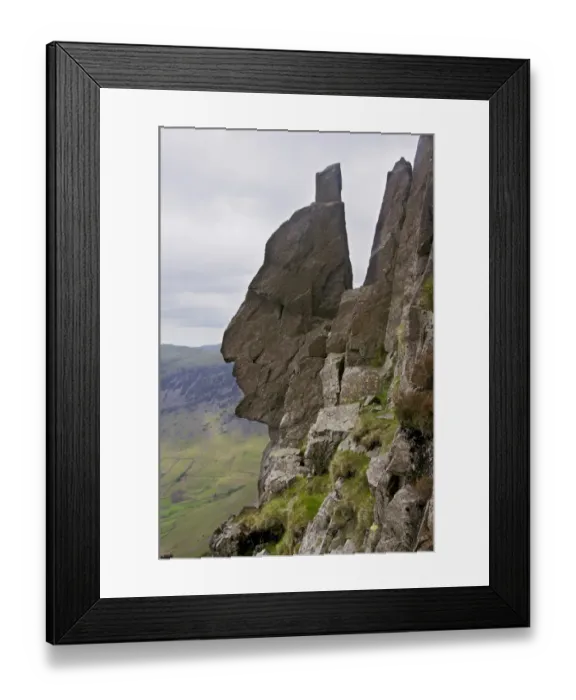 Framed Print : Sphinx Rock rock formation on fell, Great Gable, Lake District N. P. Cumbria, England, June Framed Print : Sphinx Rock rock formation on fell, Great Gable, Lake District N. P. Cumbria, England, June
