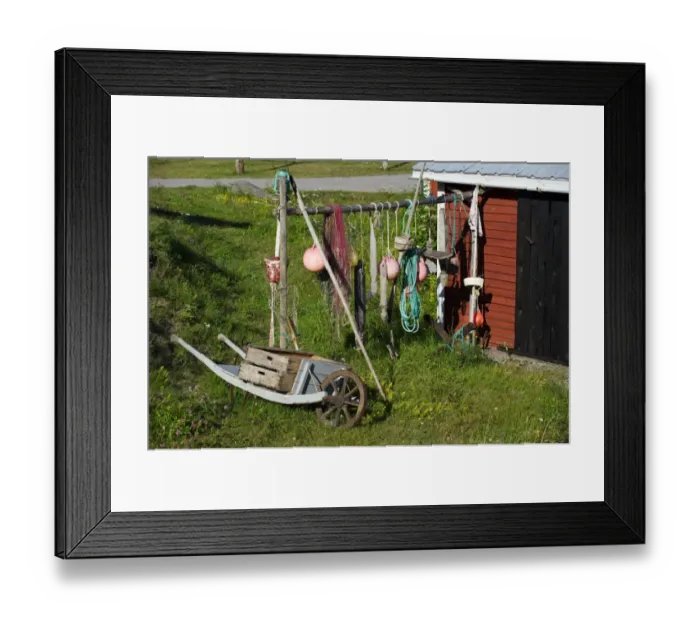 Framed Print : Fishing floats, nets and boxes in fishing village, Trollharens, Gastrikland, Norrland, Baltic Sea, Sweden, august Framed Print : Fishing floats, nets and boxes in fishing village, Trollharens, Gastrikland, Norrland, Baltic Sea, Sweden, august