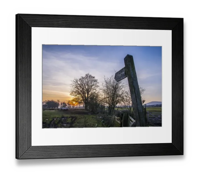 Framed Print : Public Footpath sign at edge of pasture with sheep, at sunset, Whitewell, Forest of Bowland, Lancashire, England Framed Print : Public Footpath sign at edge of pasture with sheep, at sunset, Whitewell, Forest of Bowland, Lancashire, England