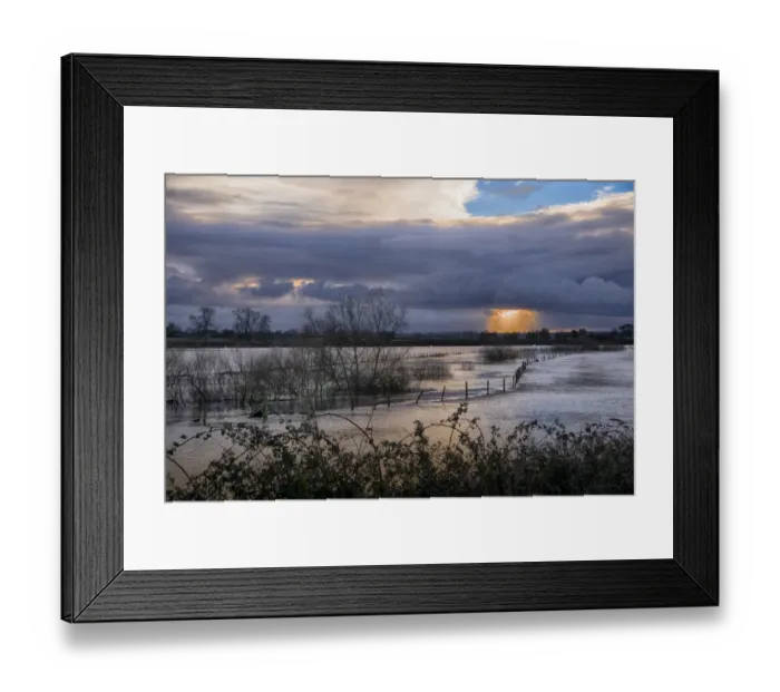 Framed Print : River flooding farmland, River Nidd, Hammerton, North Yorkshire, England, November 2012 Framed Print : River flooding farmland, River Nidd, Hammerton, North Yorkshire, England, November 2012