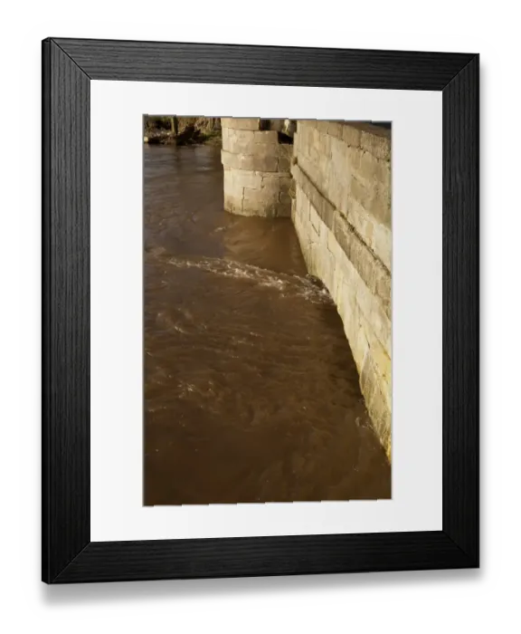 Framed Print : River flooding with high water levels under bridge, River Nidd, Nidderdale, Yorkshire Dales, North Yorkshire, England Framed Print : River flooding with high water levels under bridge, River Nidd, Nidderdale, Yorkshire Dales, North Yorkshire, England