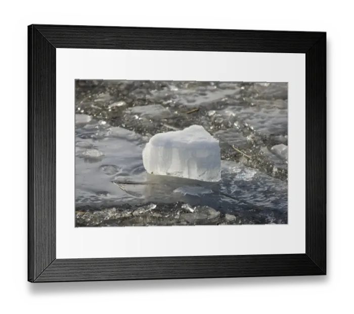 Framed Print : Ice formations, caused by frozen river breaking up and refreezing, Sweden Framed Print : Ice formations, caused by frozen river breaking up and refreezing, Sweden