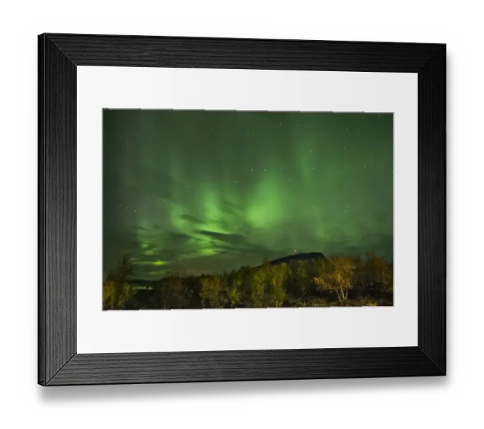 Framed Print : Aurora Borealis over fell at night, Saana Fell, Kilpisjarvi, Enontekio, Lapland, Finland, September Framed Print : Aurora Borealis over fell at night, Saana Fell, Kilpisjarvi, Enontekio, Lapland, Finland, September