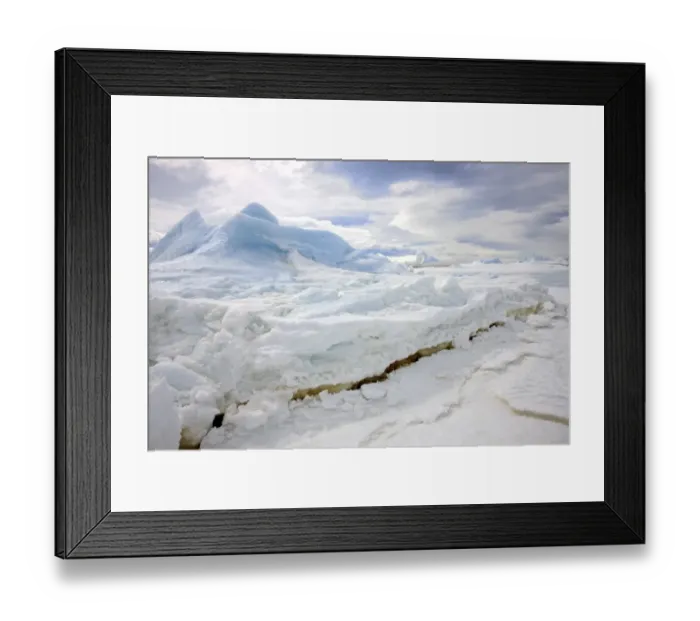 Framed Print : Pack ice and trapped blue iceberg, Devil Island, Weddell Sea, Antarctica, November Framed Print : Pack ice and trapped blue iceberg, Devil Island, Weddell Sea, Antarctica, November