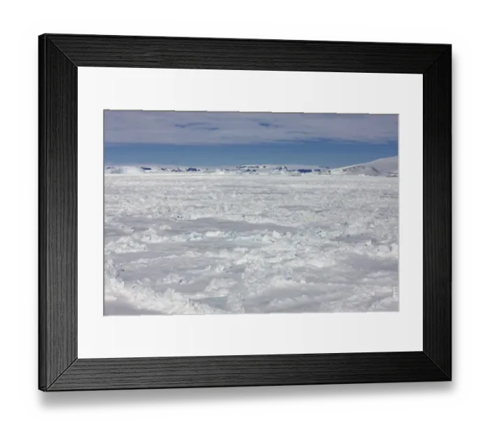 Framed Print : View of pack ice and coastline, Weddell Sea, Antarctica, December Framed Print : View of pack ice and coastline, Weddell Sea, Antarctica, December
