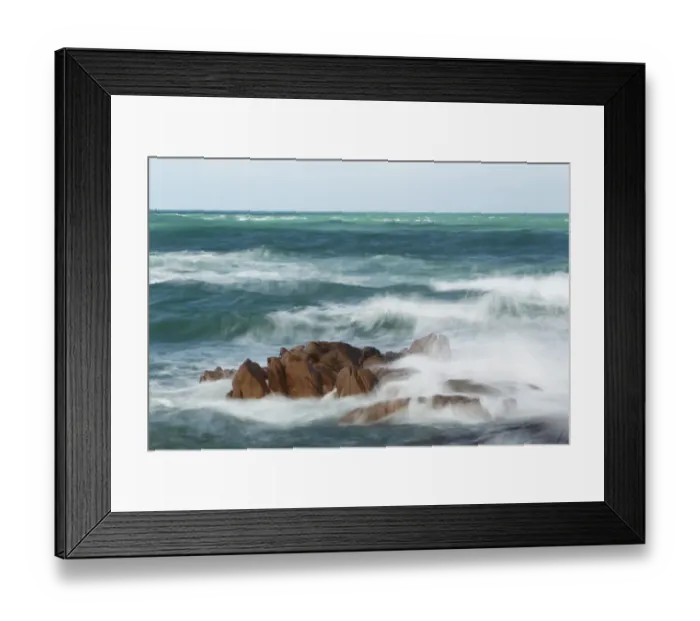 Framed Print : Rocks and waves at high tide, blurred movement, Jersey, Channel Islands, May Framed Print : Rocks and waves at high tide, blurred movement, Jersey, Channel Islands, May