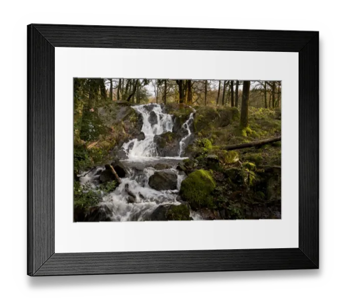 Framed Print : Cascades flowing over rocks in river, Tom Gill Beck, below Tarn Hows, Lake District, Cumbria, England, November Framed Print : Cascades flowing over rocks in river, Tom Gill Beck, below Tarn Hows, Lake District, Cumbria, England, November
