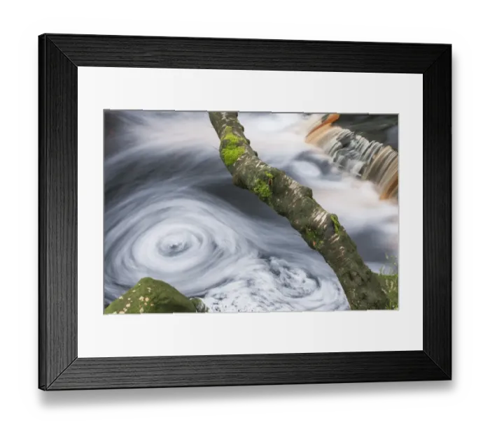 Framed Print : Swirling stream, Dark Peak, Peak District N. P. Derbyshire, England, November Framed Print : Swirling stream, Dark Peak, Peak District N. P. Derbyshire, England, November