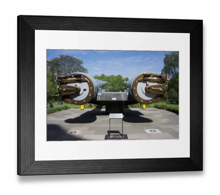 Framed Print : Two 15-inch naval guns outside national war museum, Imperial War Museum, Southwark, London, England, april Framed Print : Two 15-inch naval guns outside national war museum, Imperial War Museum, Southwark, London, England, april