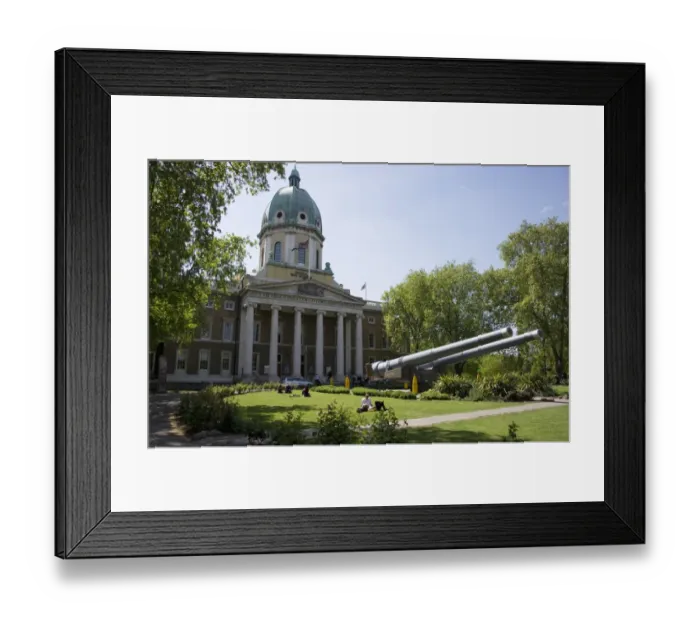 Framed Print : National war museum with two 15-inch naval guns, Imperial War Museum, Southwark, London, England, april Framed Print : National war museum with two 15-inch naval guns, Imperial War Museum, Southwark, London, England, april
