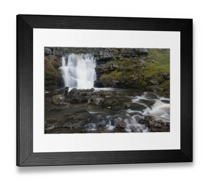 Framed Print : Waterfall on limestone outcrop, Ravenstonedale, Cumbria, England, December Framed Print : Waterfall on limestone outcrop, Ravenstonedale, Cumbria, England, December
