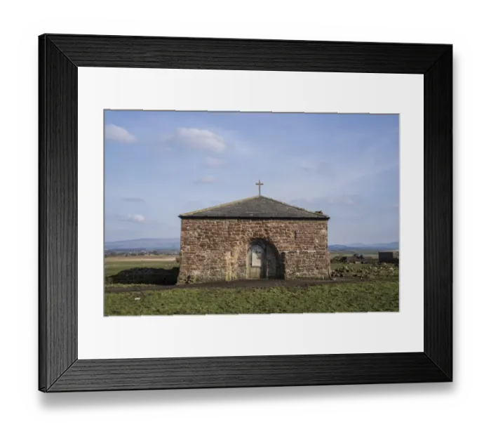 Framed Print : Chapterhouse on site of former abbey, Cockersand Abbey, near Cockerham, Lancashire, England, February Framed Print : Chapterhouse on site of former abbey, Cockersand Abbey, near Cockerham, Lancashire, England, February