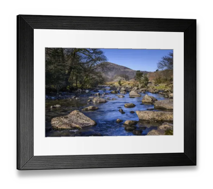 Framed Print : View of river with The Pike in background, River Duddon, Ulpha, Duddon Valley, Lake District N. P Framed Print : View of river with The Pike in background, River Duddon, Ulpha, Duddon Valley, Lake District N. P