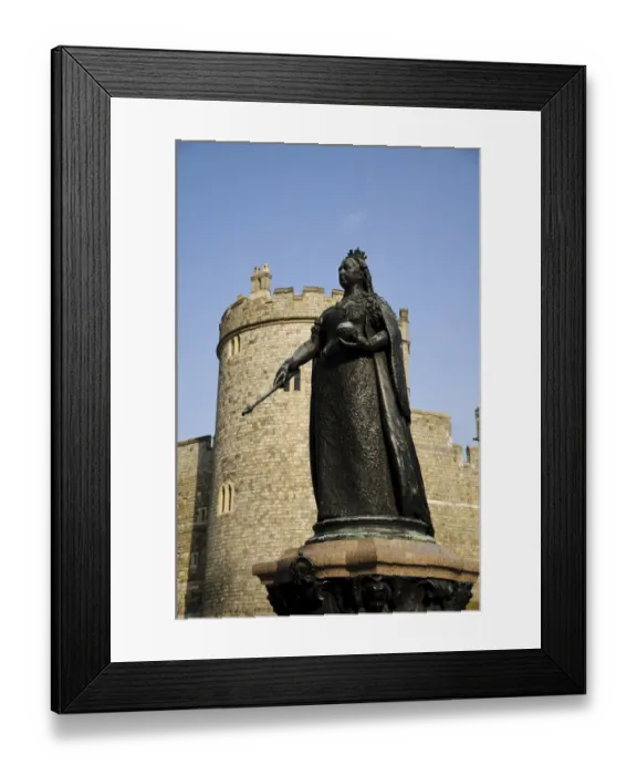 Framed Print : Statue of Queen Victoria, Windsor Castle, Windsor, Berkshire, England, October Framed Print : Statue of Queen Victoria, Windsor Castle, Windsor, Berkshire, England, October