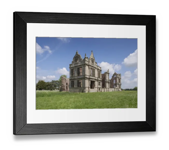 Framed Print : Ruins of Elizabethan manor house, Moreton Corbet Castle, Moreton Corbet, Shropshire, England, May