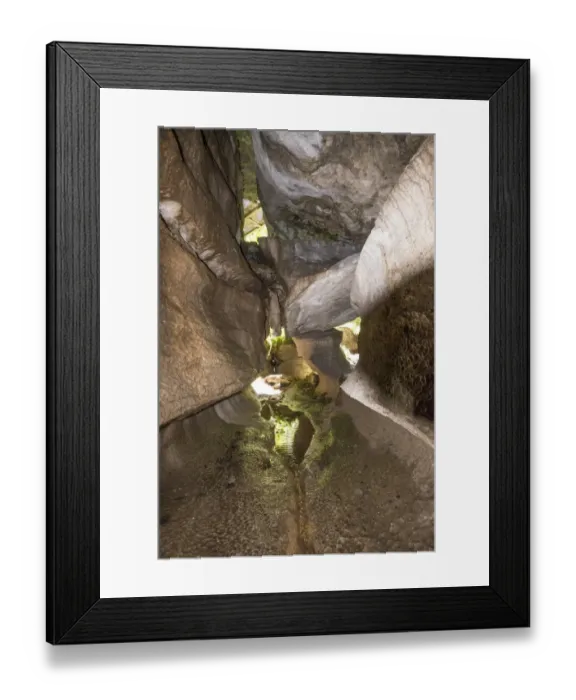 Framed Print : Interior of cave in gorge, Tom Taylors Cave, How Stean Gorge, Stean, Harrogate, Nidderdale, Yorkshire Dales Framed Print : Interior of cave in gorge, Tom Taylors Cave, How Stean Gorge, Stean, Harrogate, Nidderdale, Yorkshire Dales